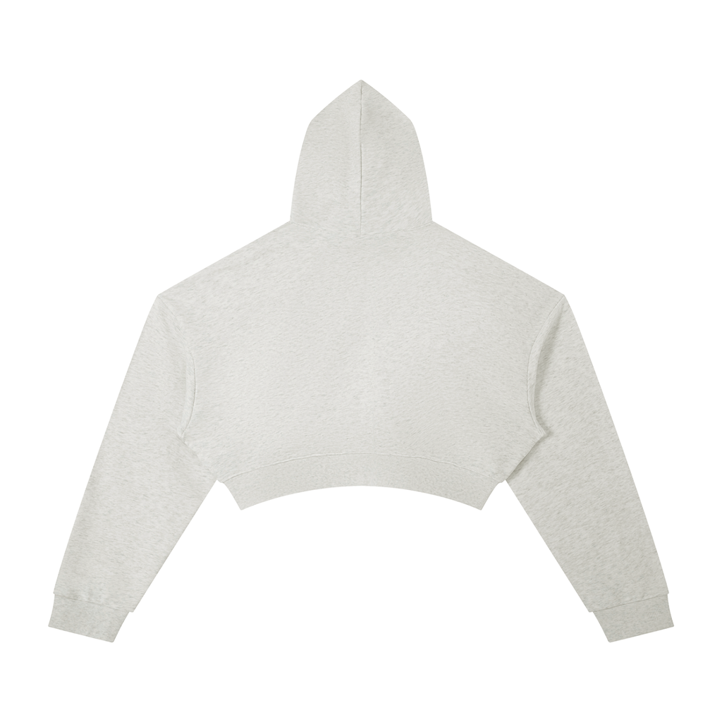 Women's Cropped Graphic Hoodie – "Diversity Is Our Grace" Retro Streetwear Pullover Crop Top Sweatshirt