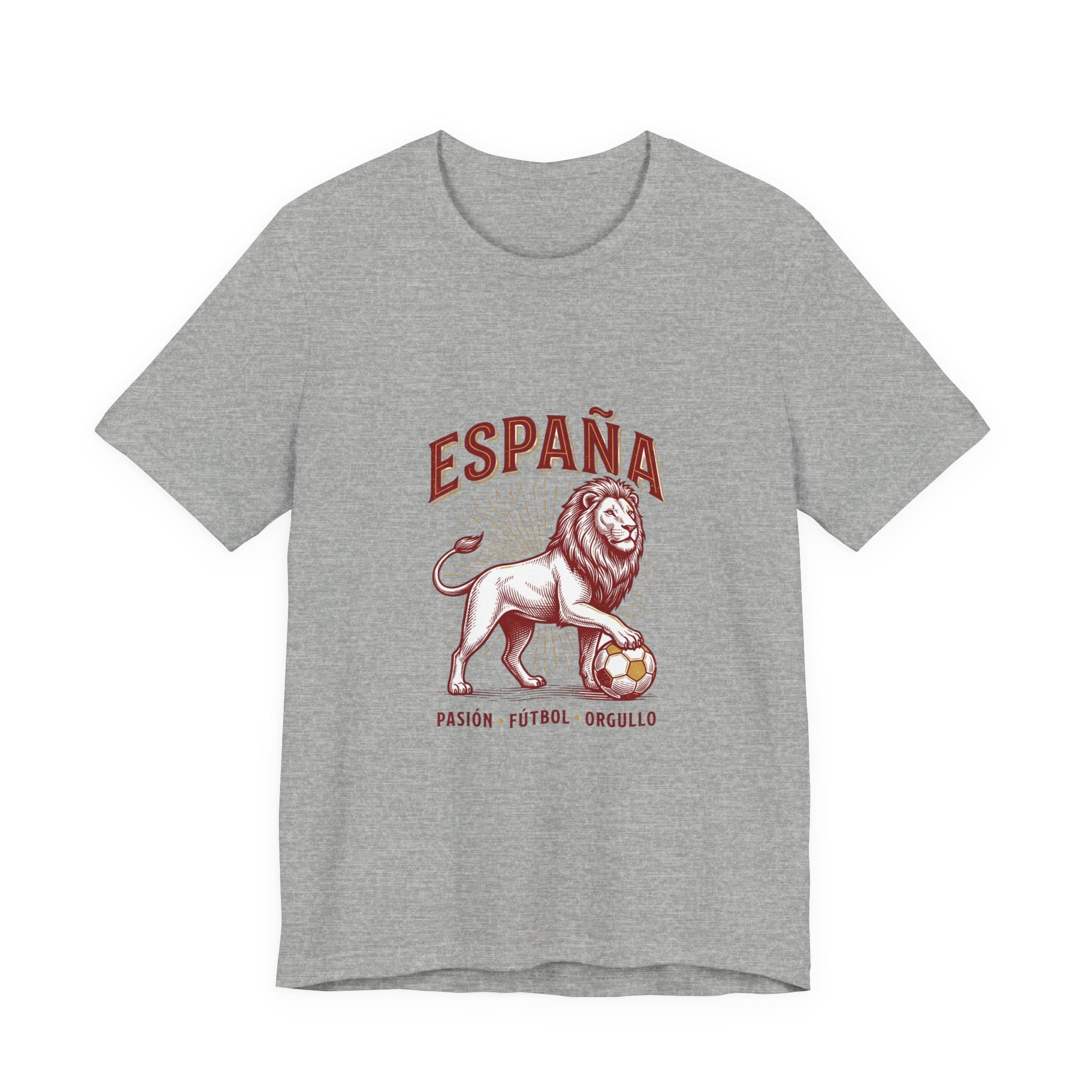España Lion Soccer Tee | Spain Pride, Pasión Fútbol