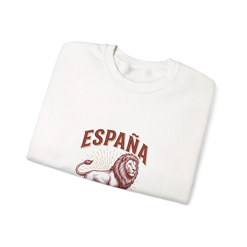 España Lion Crewneck Sweatshirt — Pasión Fútbol Orgullo