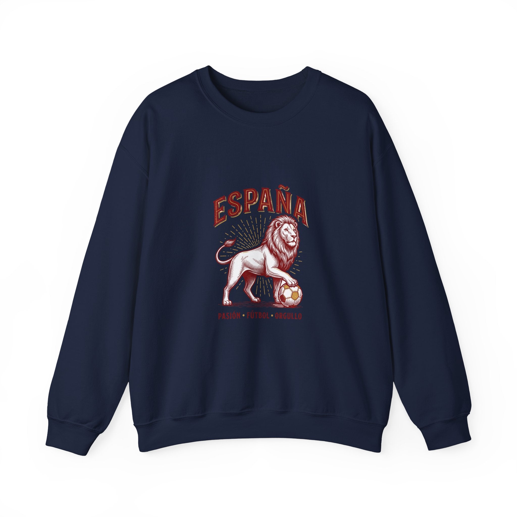 España Lion Crewneck Sweatshirt — Pasión Fútbol Orgullo