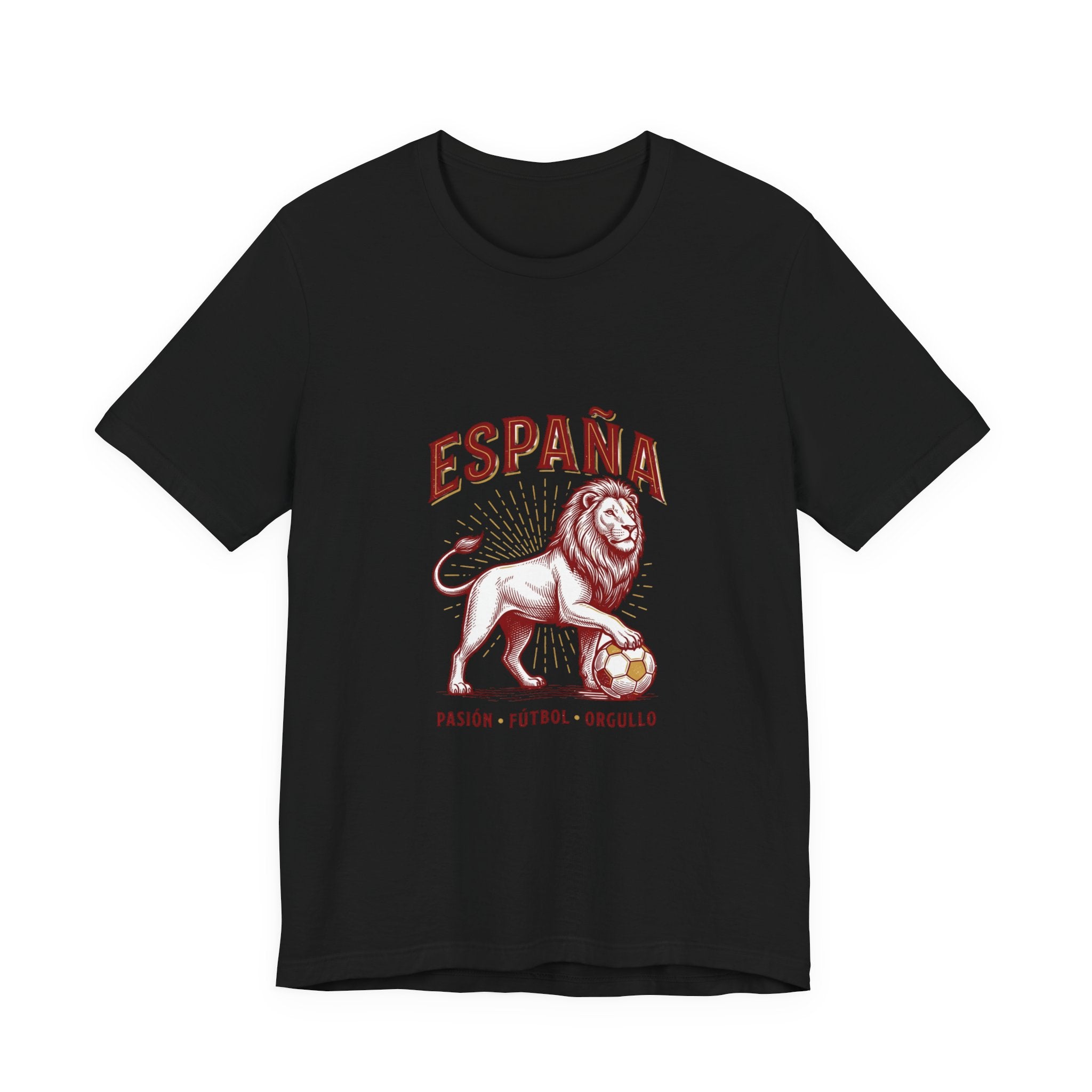 España Lion Soccer Tee | Spain Pride, Pasión Fútbol