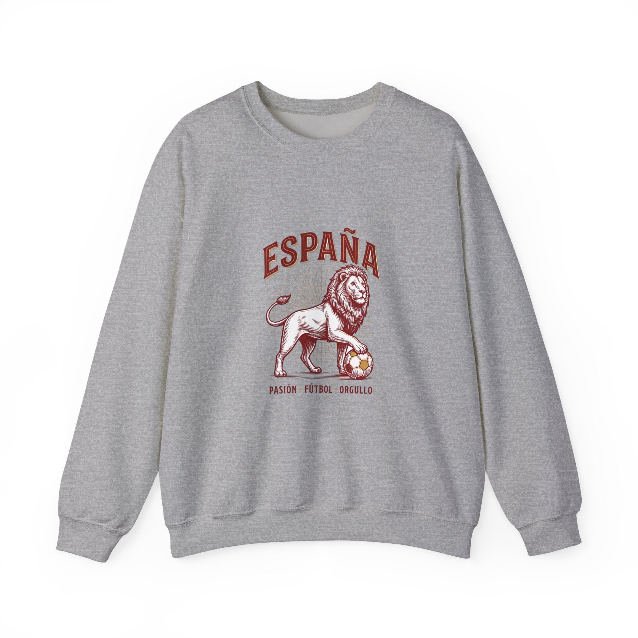 España Lion Crewneck Sweatshirt — Pasión Fútbol Orgullo