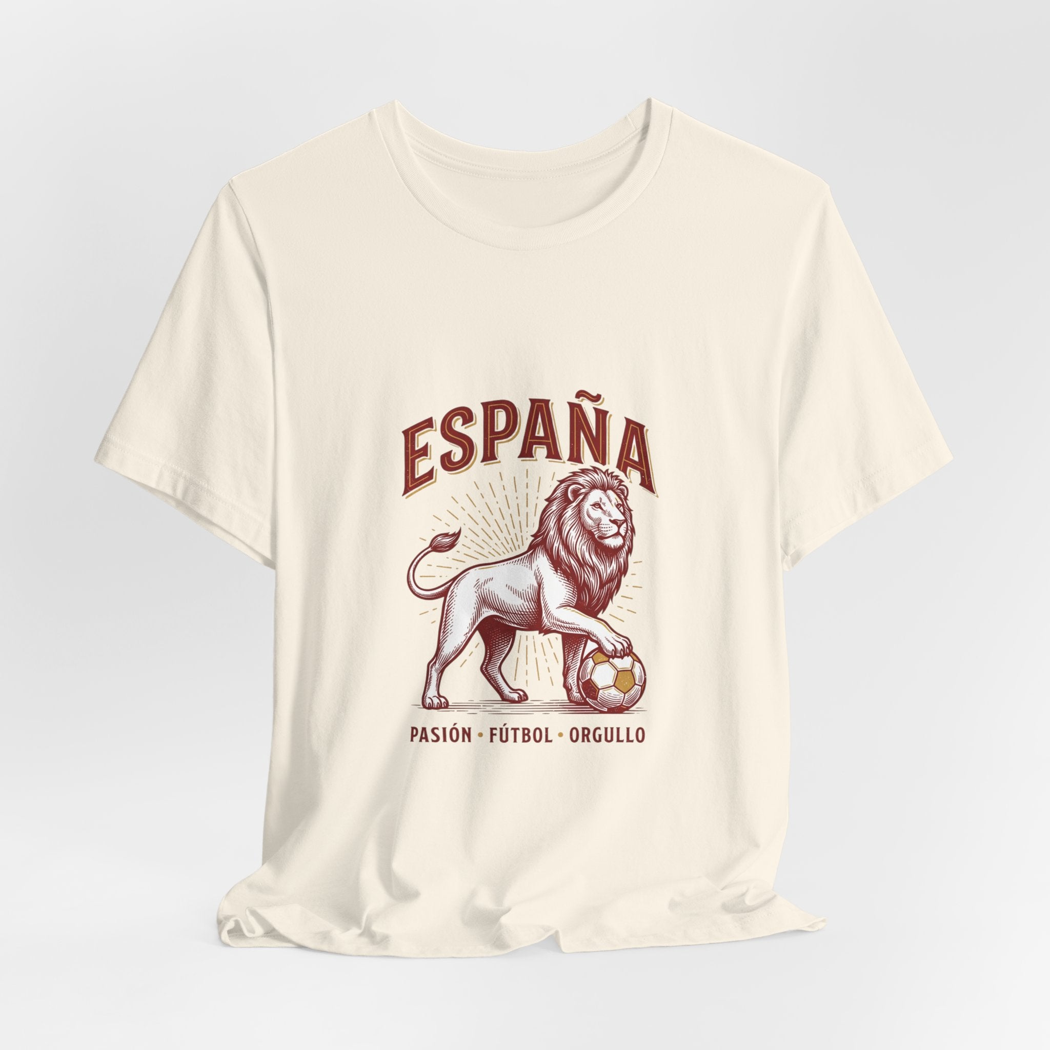 España Lion Soccer Tee | Spain Pride, Pasión Fútbol