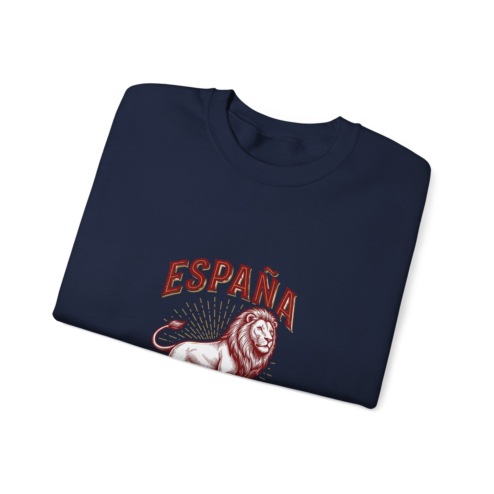 España Lion Crewneck Sweatshirt — Pasión Fútbol Orgullo