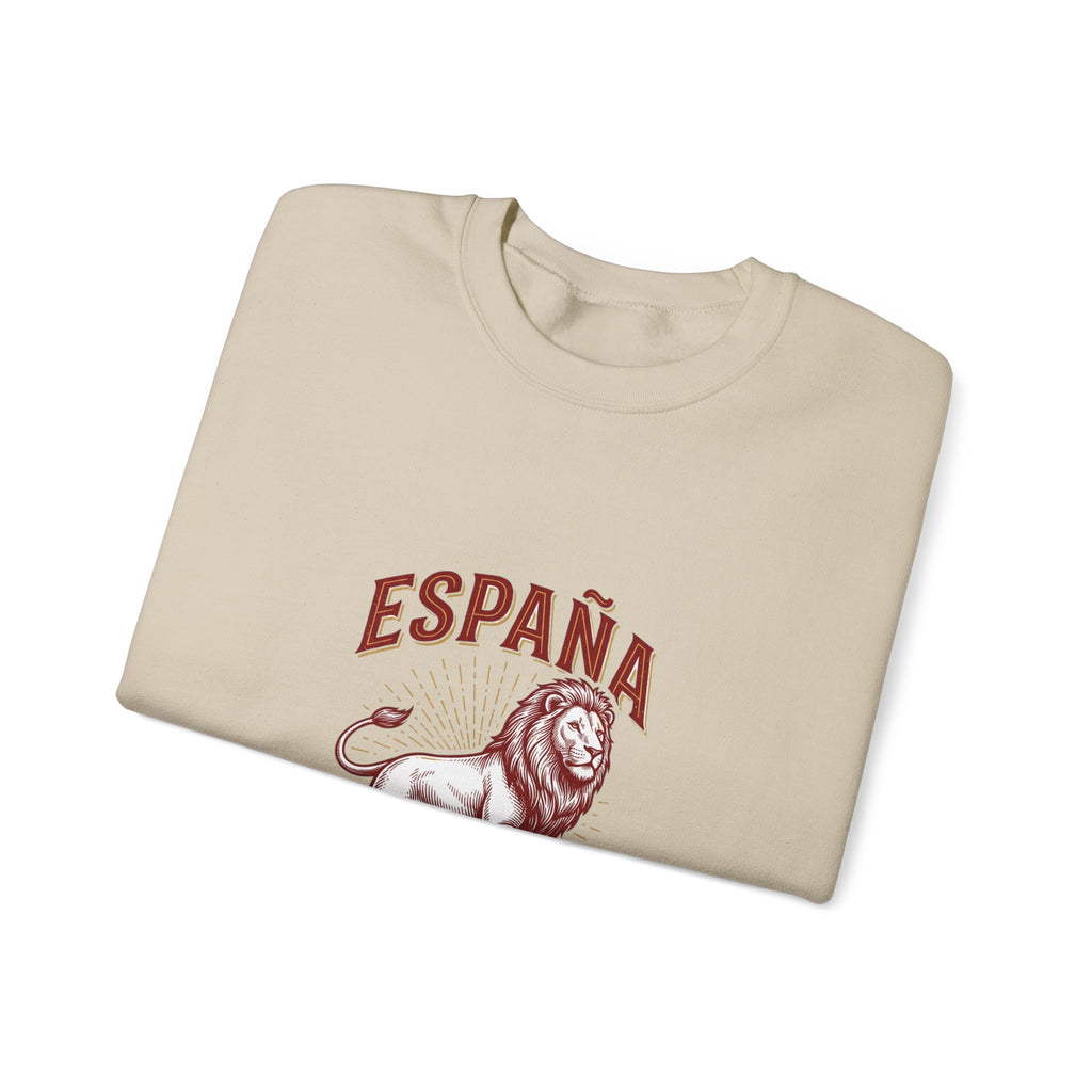 España Lion Crewneck Sweatshirt — Pasión Fútbol Orgullo