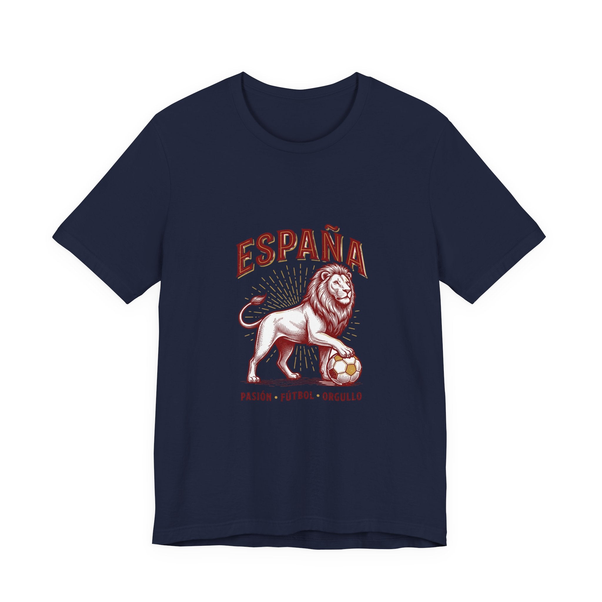 España Lion Soccer Tee | Spain Pride, Pasión Fútbol