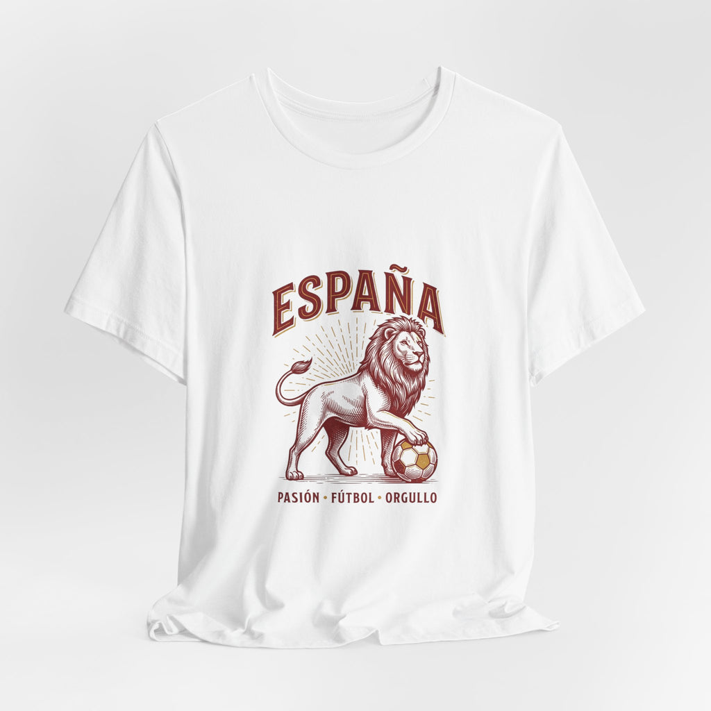 España Lion Soccer Tee | Spain Pride, Pasión Fútbol