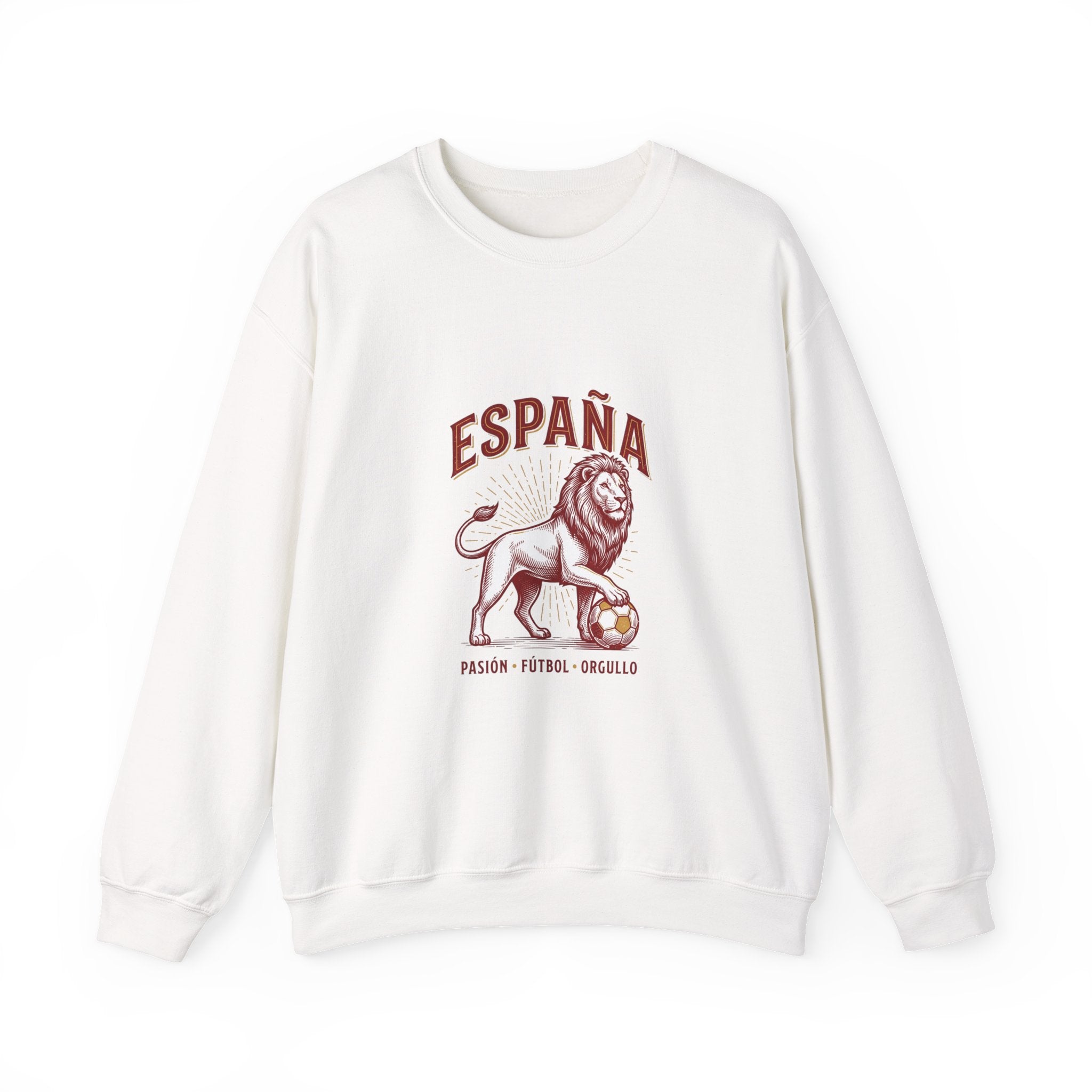España Lion Crewneck Sweatshirt — Pasión Fútbol Orgullo