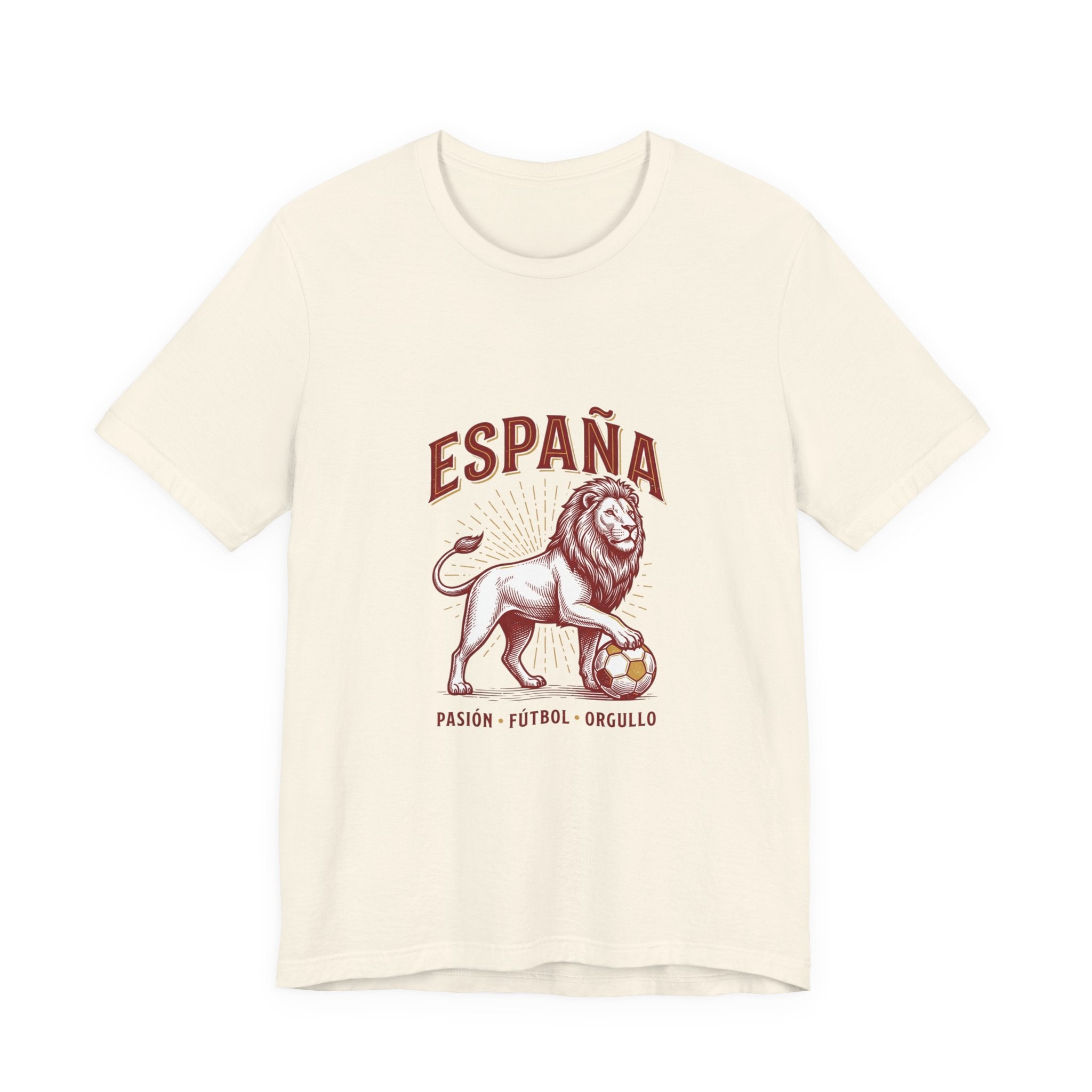 España Lion Soccer Tee | Spain Pride, Pasión Fútbol