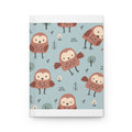 Hardcover Journal — Cute Owl 'Wild Child' Patterned Notebook for Kids & Gift