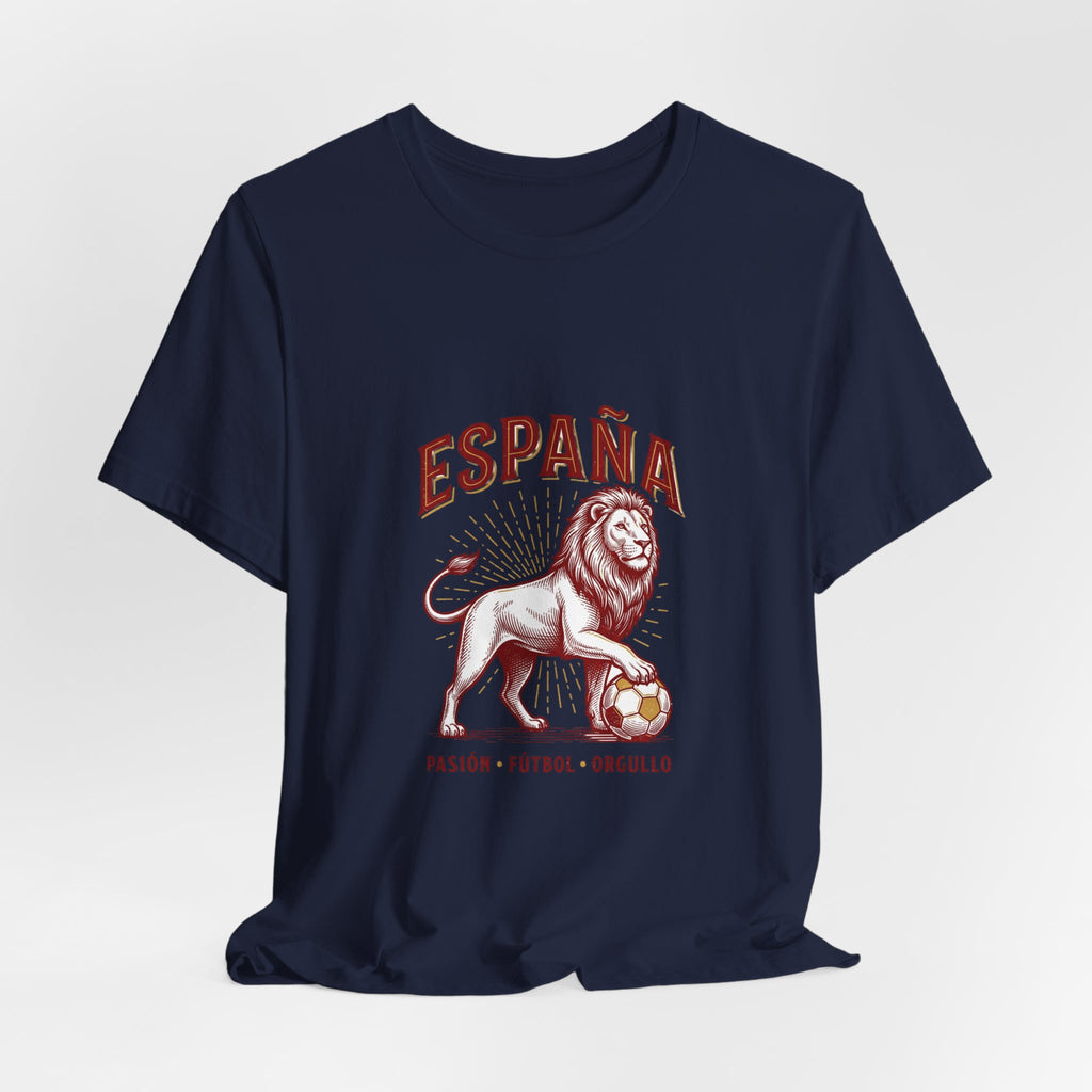 España Lion Soccer Tee | Spain Pride, Pasión Fútbol