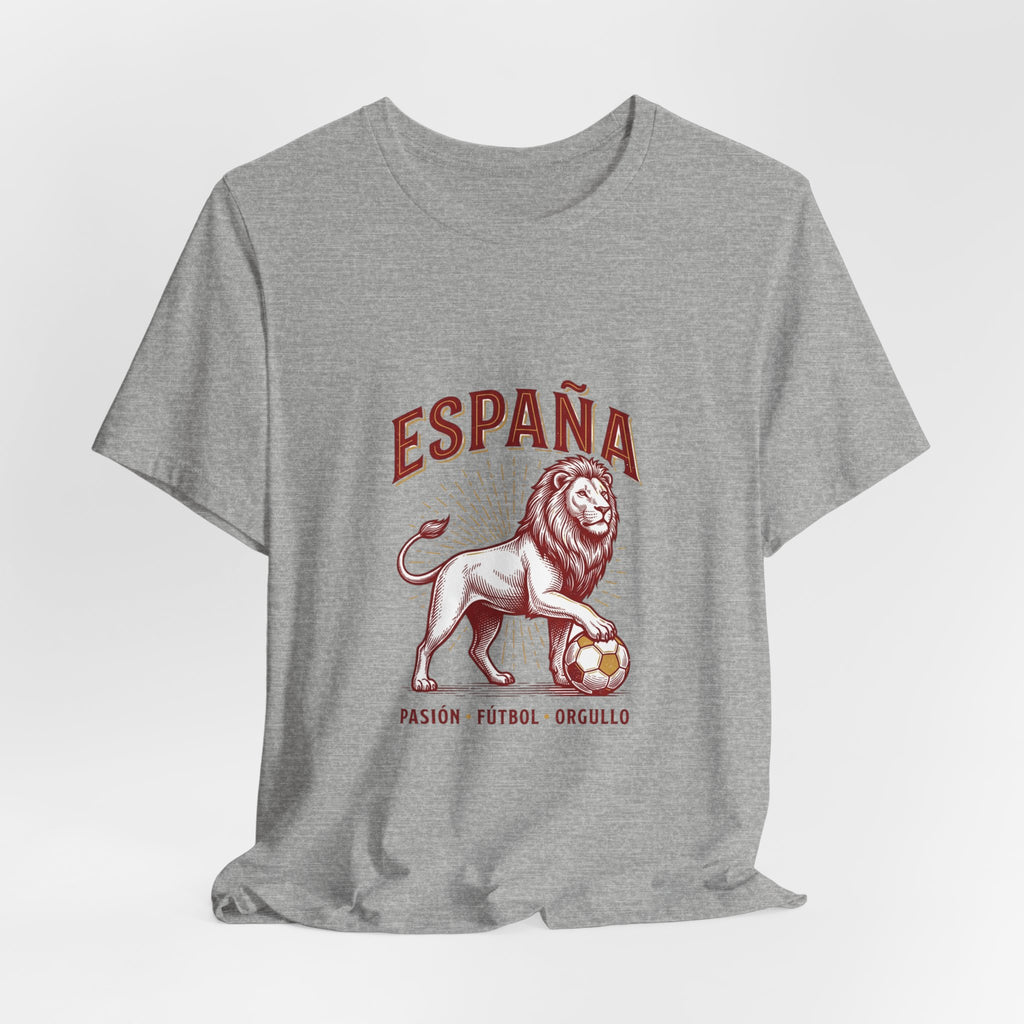 España Lion Soccer Tee | Spain Pride, Pasión Fútbol
