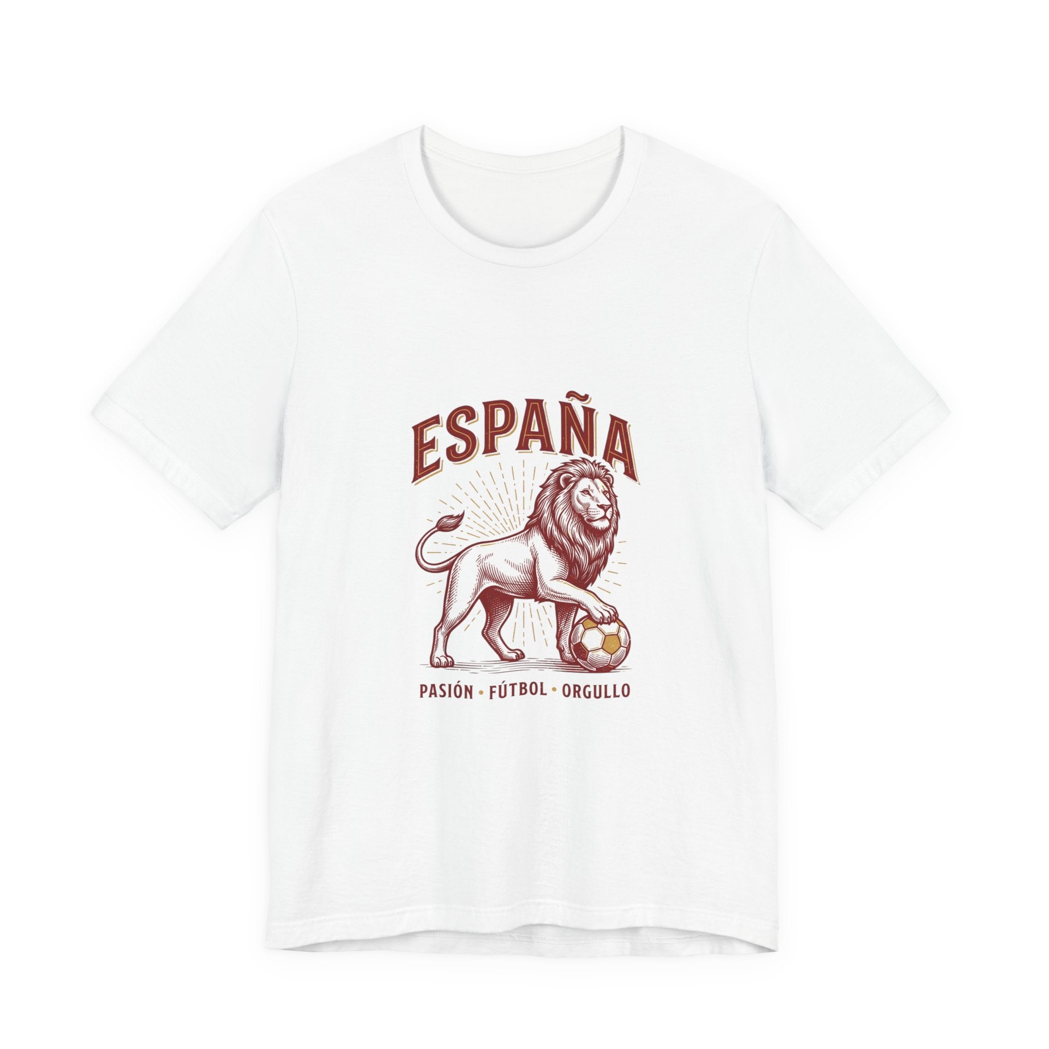 España Lion Soccer Tee | Spain Pride, Pasión Fútbol