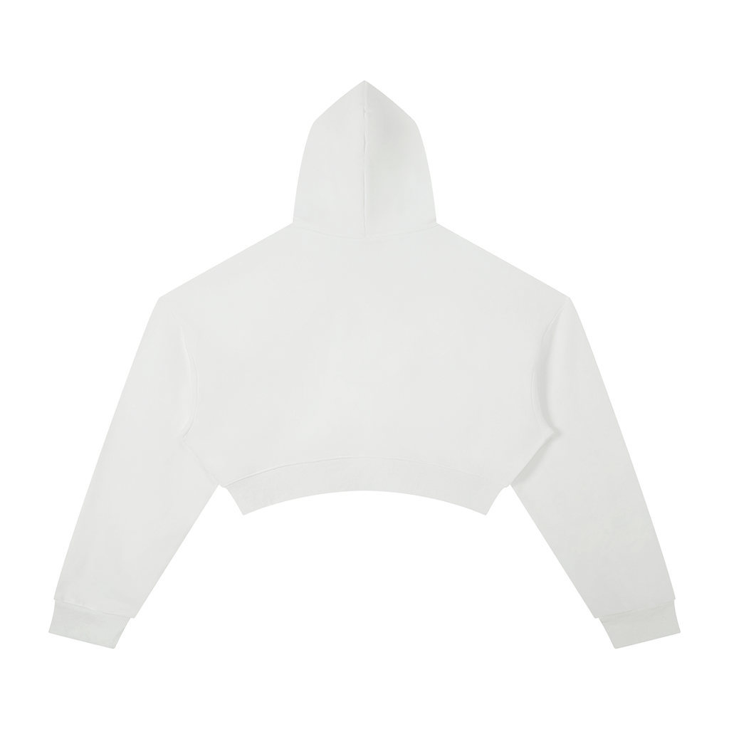 Women's Cropped Graphic Hoodie – "Diversity Is Our Grace" Retro Streetwear Pullover Crop Top Sweatshirt