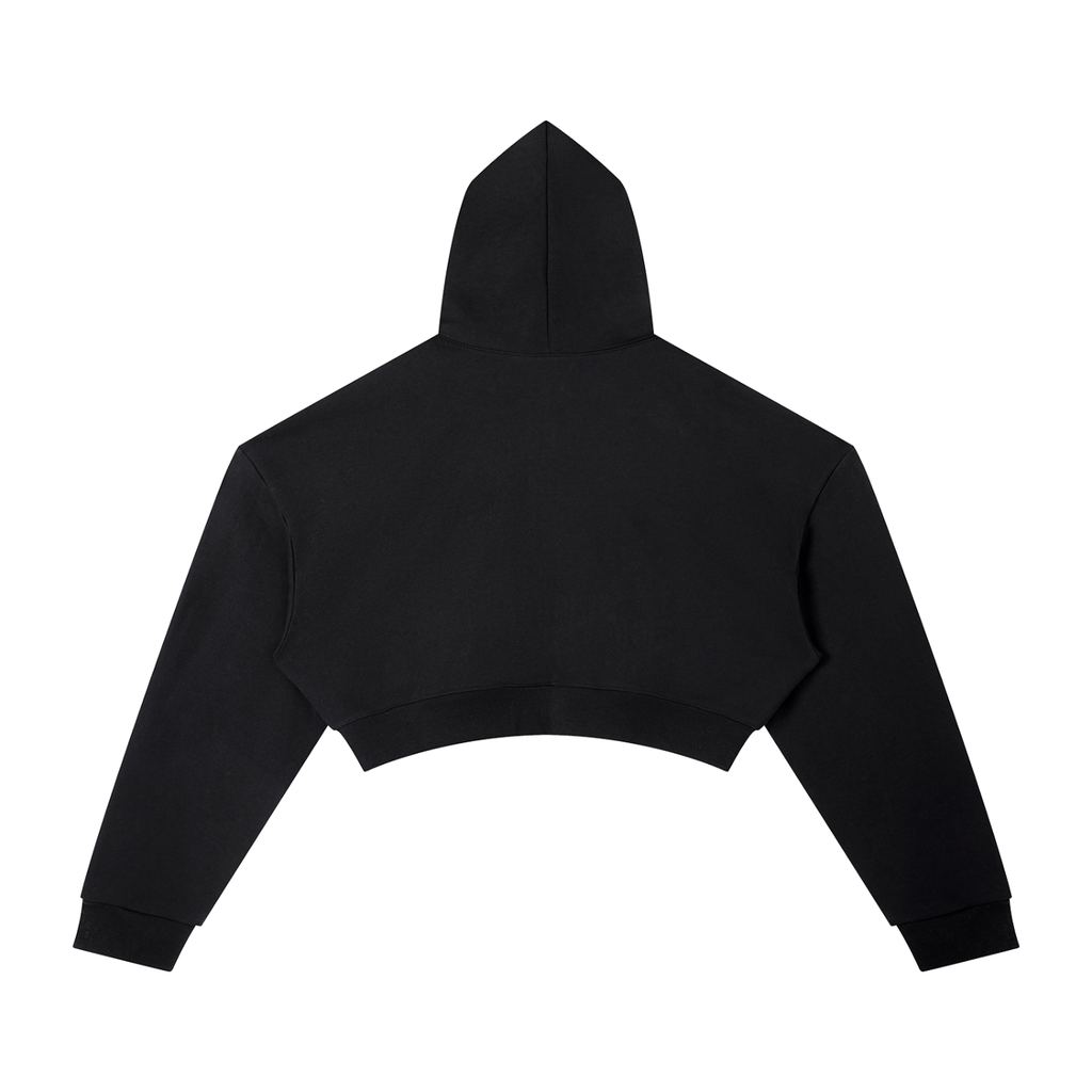 Women's Cropped Graphic Hoodie – "Diversity Is Our Grace" Retro Streetwear Pullover Crop Top Sweatshirt