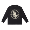 Unisex "Diversity Is Our Grace" Long Sleeve Graphic Tee – 2026 Streetwear Praying Hands Crewneck