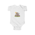 Baby Elephant Floral Bodysuit – Cute Infant Onesie with Sun &amp; Flowers
